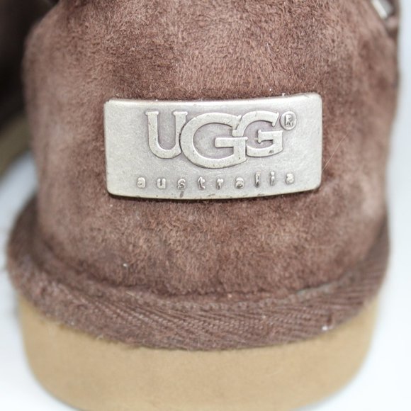 UGG Boots Big Kids Tall Brown Hayden Sheepskin Lining Rainbow Zipper ~5~ 5654 - Picture 12 of 15